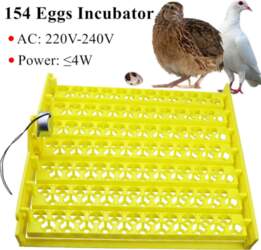154 Eggs Automatic Incubator with Motor