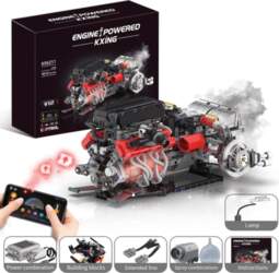 1610 pcs V12 Engine Building Blocks
