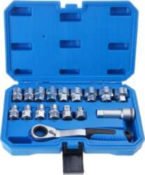 17Piece/Set Pass Through Socket Kit Ratcheting