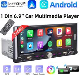 1 Din universāls Android automašīnas radio