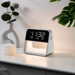 1pc new multifunctional LED alarm clock