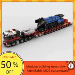 2394PCS High-Tech MOC 8x4 Semi-Tractor Model