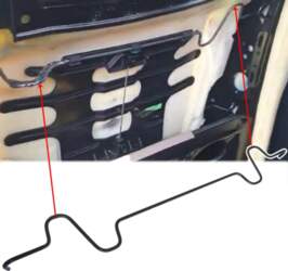 38.7cm Front Seat Back Lumbar