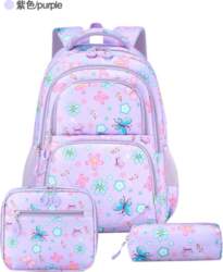 3pcs/set Cute Student Backpack Primary Schoolbag
