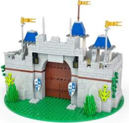 468Pcs Medieval Castle Modular Buildings, Creative