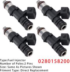 4Pcs Fuel Injector For Ford B