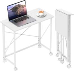 80 cm Folding Desk on Wheels