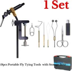 8pcs Portable Fly Tying Tool Kit