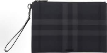 [Pre-Owned] Classic Check Print Zip Closure