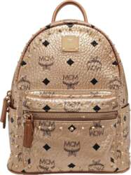 [Pre-Owned] Studded Monogram Print Leather Backpack