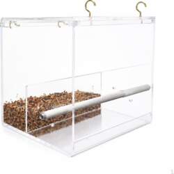 Acrylic Automatic Bird Feeder for Cages