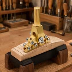 Adjustable Curve Fret Press Brass Guitar