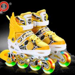 Adjustable Inline Skates, Aluminum Frame, Flash