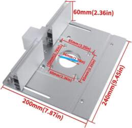 Aluminum Alloy Router Table Insert Plate