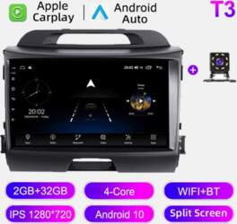 Auto radio Android Auto Carplay priekš