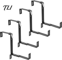 Balcony Planter Box Brackets 4Pcs Adjustable