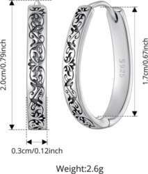 BAMOER 925 Sterling Silver Vintage Pattern