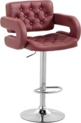 Bar Stool with Backrest and Armrests
