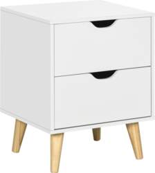 Bedside Table, Bedside Cabinet with 2
