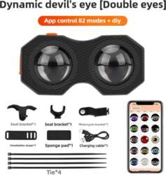 Bicycle Eyes Tail Light Programmable LED