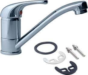 Caravan Mixer Tap Chrome Plated Long