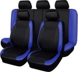 Carbon Fiber Leather Patchwork 9-Piece Universal