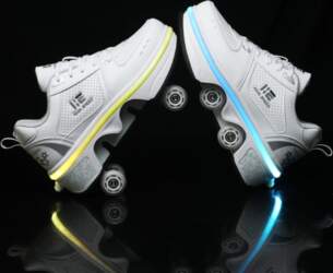 Children`s Transformable Roller Shoes: Retractable, Inline