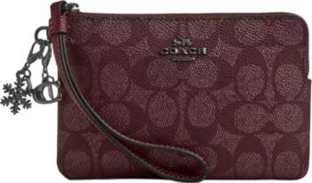 Coach Boxed 16 Logo Zip Closure