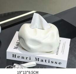 Creative Uneven Surface Ceramic Tissue Box