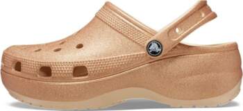 Crocs Classic Platform Gliter Klogs Shiitake