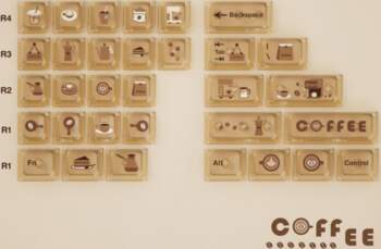 Custom Foa Programmer Coffee Theme Keycaps