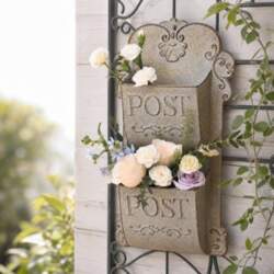 Decorative Mailbox Embossed Lettering WallMounted Organizer