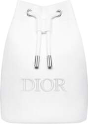 Dior White Drawstring Makeup Bag White