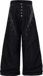 DRIPX Men Baggy Jeans Rivet Patchwork