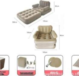 Dual-Use Automatic Inflatable Sofa Bed for
