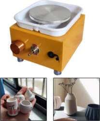 Electric Pottery Wheel Machine with Turntable