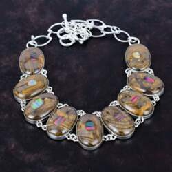 Ethopian opal in boulder opal gemstone