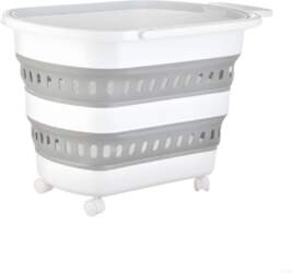 Foldable Laundry Basket With And Extendable