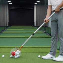 Golf Ball Collector with Roller Cage