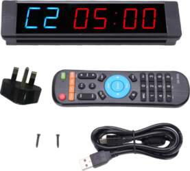 Gym Timer Clock 6 Digits Digital