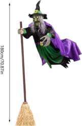 Halloween Props Hovering Witch Lights Prop