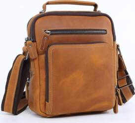 Head Layer Cowhide Shoulder Bag, Genuine