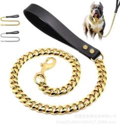Heavy-Duty Solid Pattern Personalized Pet Leash
