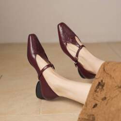 Krazing Pot Genuine Leather Square Toe