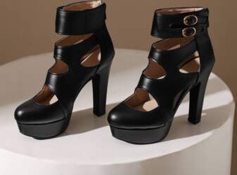 Krazing Pot Polyurethane Super High Heels