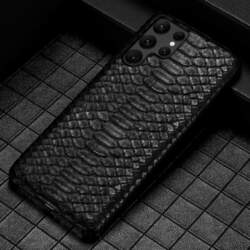 LANGSIDI Luxury Python Genuine Leather Case