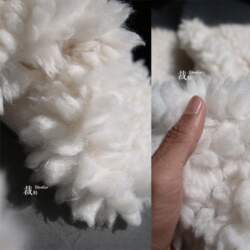 Large cotton grain wool heavy texture