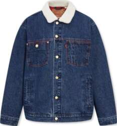 Levis Solid Color Single-Breasted Thick Long