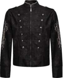 Light sub-visual double-breasted embroidery Napoleon front