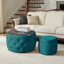 Luxurious Set of 2 Nesting Stools